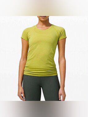 SOLD lululemon athletica Swiftly Tech Slim Tee in lime green